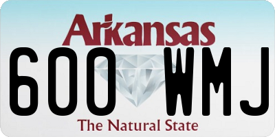 AR license plate 600WMJ