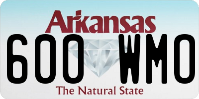 AR license plate 600WMO