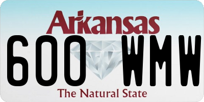 AR license plate 600WMW