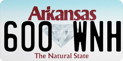 AR license plate 600WNH