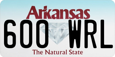AR license plate 600WRL