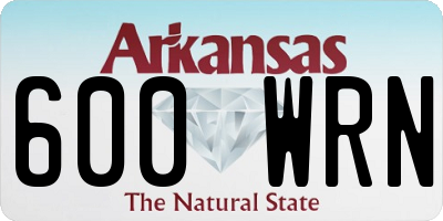 AR license plate 600WRN