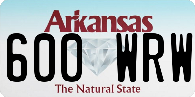 AR license plate 600WRW