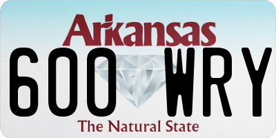 AR license plate 600WRY