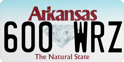 AR license plate 600WRZ