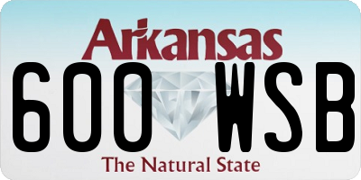 AR license plate 600WSB