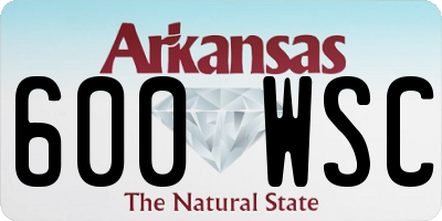 AR license plate 600WSC
