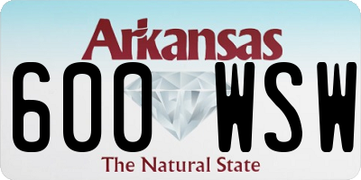 AR license plate 600WSW