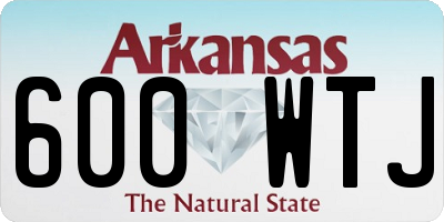 AR license plate 600WTJ