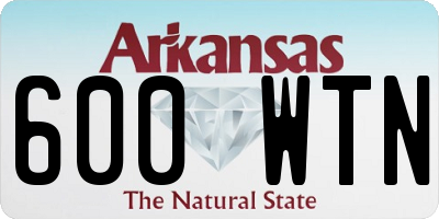 AR license plate 600WTN