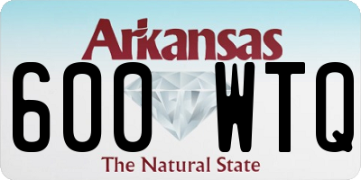 AR license plate 600WTQ