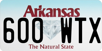 AR license plate 600WTX