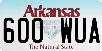 AR license plate 600WUA