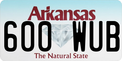 AR license plate 600WUB