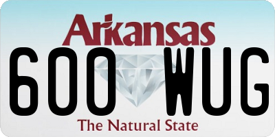 AR license plate 600WUG