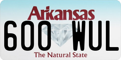 AR license plate 600WUL