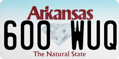 AR license plate 600WUQ