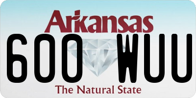 AR license plate 600WUU