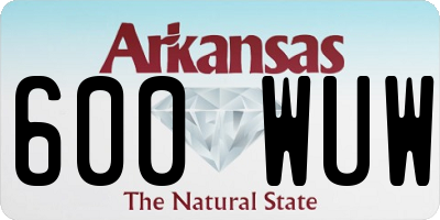AR license plate 600WUW