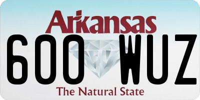 AR license plate 600WUZ