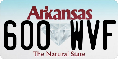 AR license plate 600WVF
