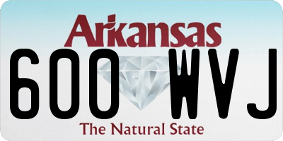 AR license plate 600WVJ