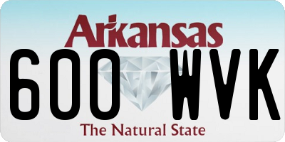 AR license plate 600WVK