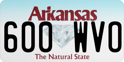 AR license plate 600WVO