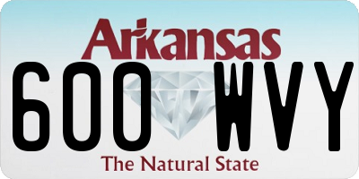 AR license plate 600WVY