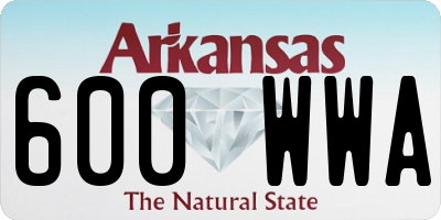 AR license plate 600WWA