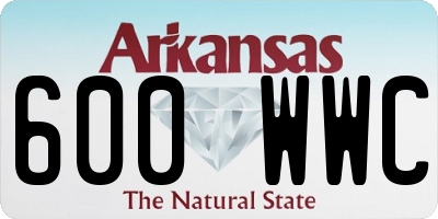 AR license plate 600WWC