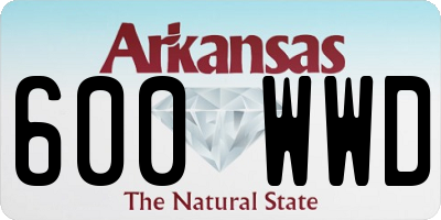 AR license plate 600WWD