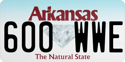 AR license plate 600WWE