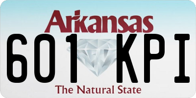 AR license plate 601KPI