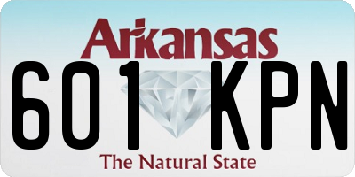 AR license plate 601KPN