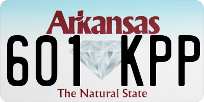 AR license plate 601KPP