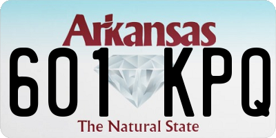 AR license plate 601KPQ