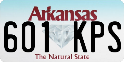 AR license plate 601KPS