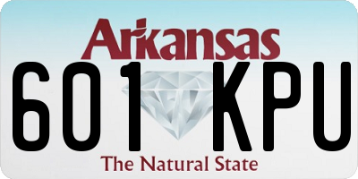 AR license plate 601KPU