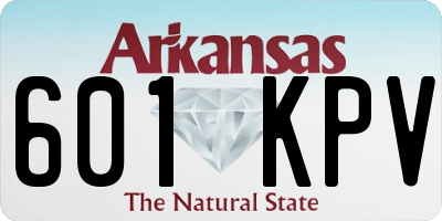 AR license plate 601KPV