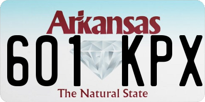 AR license plate 601KPX
