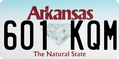 AR license plate 601KQM