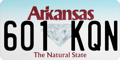 AR license plate 601KQN