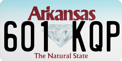 AR license plate 601KQP