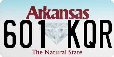 AR license plate 601KQR