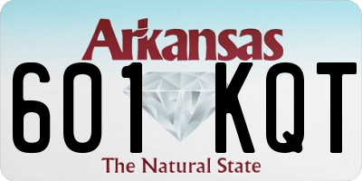 AR license plate 601KQT