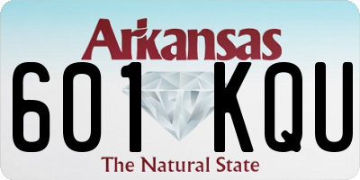 AR license plate 601KQU