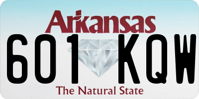 AR license plate 601KQW