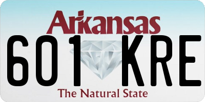 AR license plate 601KRE