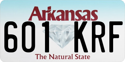 AR license plate 601KRF